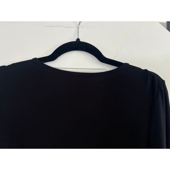 Sun Light Black 3/4 Sleeve Mini Dress Womens Size 1 Artsy Edgy Whimsi Goth - Picture 14 of 16